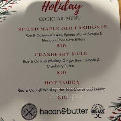 Bacon & Butter - Sacramento, CA menu_pic
