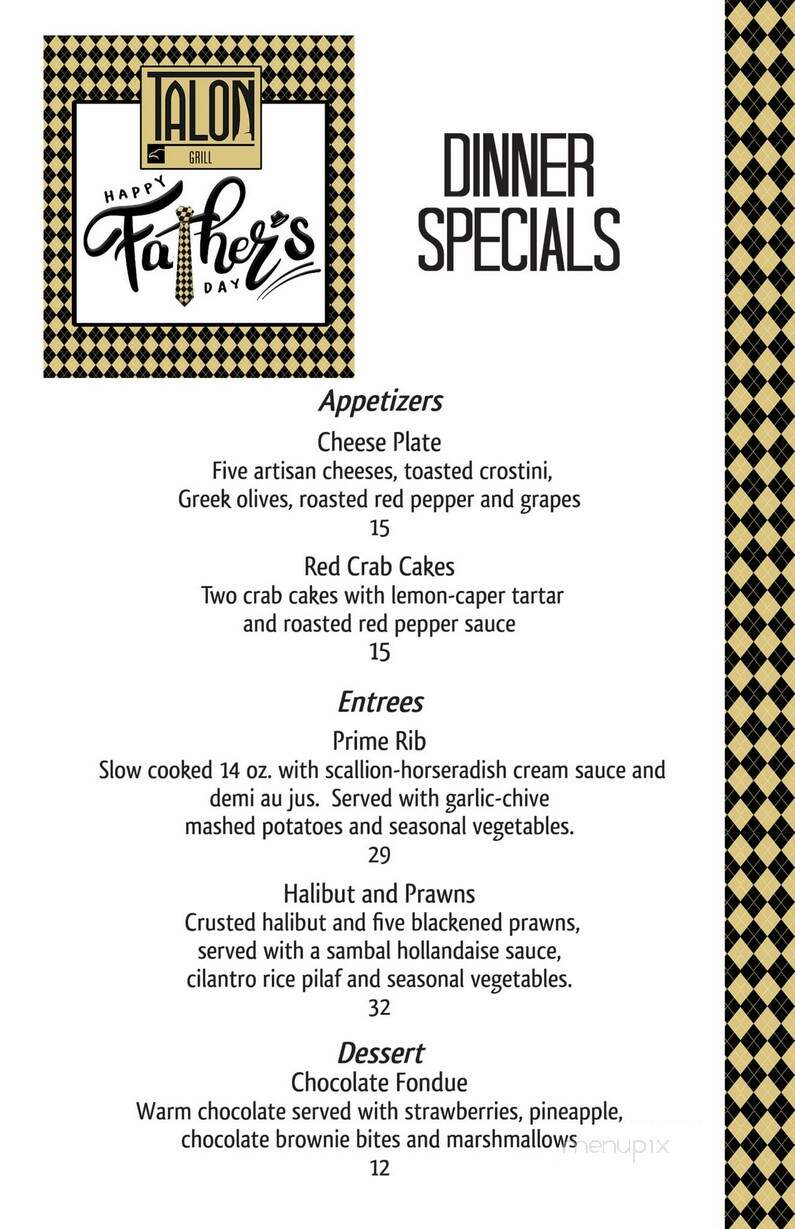 Talon Grill - Eagle Point, OR menu_pic