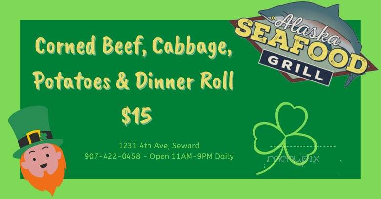 Alaska Seafood Grill - Seward, AK menu_pic
