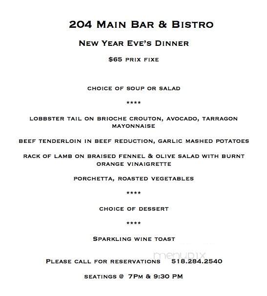 204 Main Bar & Bistro - Sharon Springs, NY