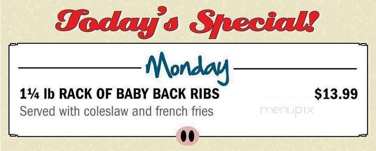 Eddie's Restaurant - Sylvan Beach, NY menu_pic
