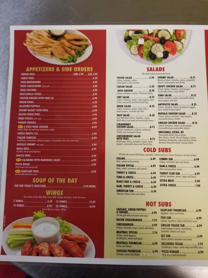 Nonno's Original Pizza - Dillsburg, PA menu_pic