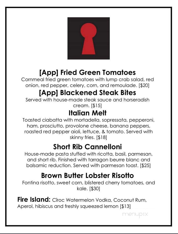 The Island Hideaway - Solomons, MD menu_pic