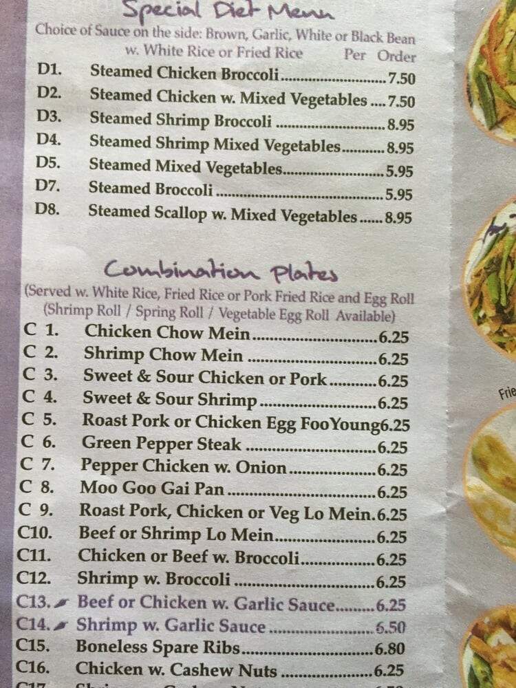 Fu Lin - Radford, VA menu_pic