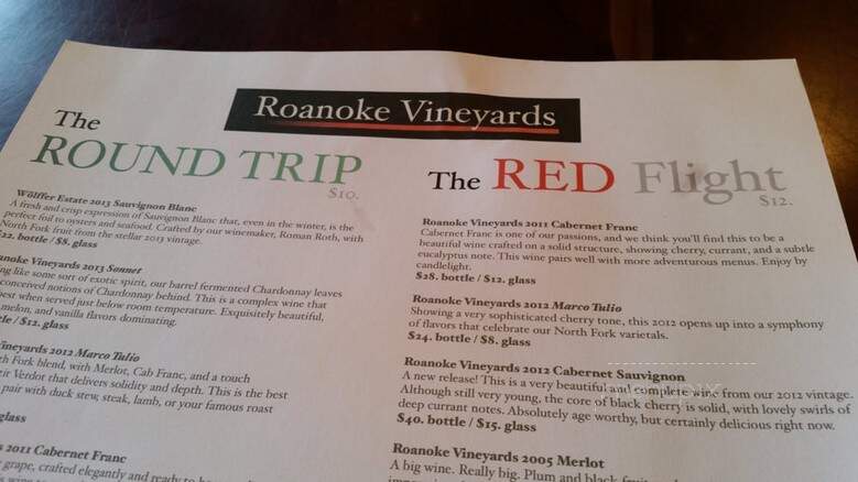 Roanoke Vineyards - Riverhead, NY