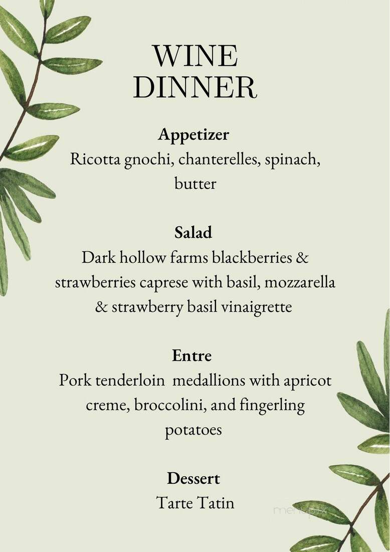 Overmountain Vineyards - Tryon, NC menu_pic