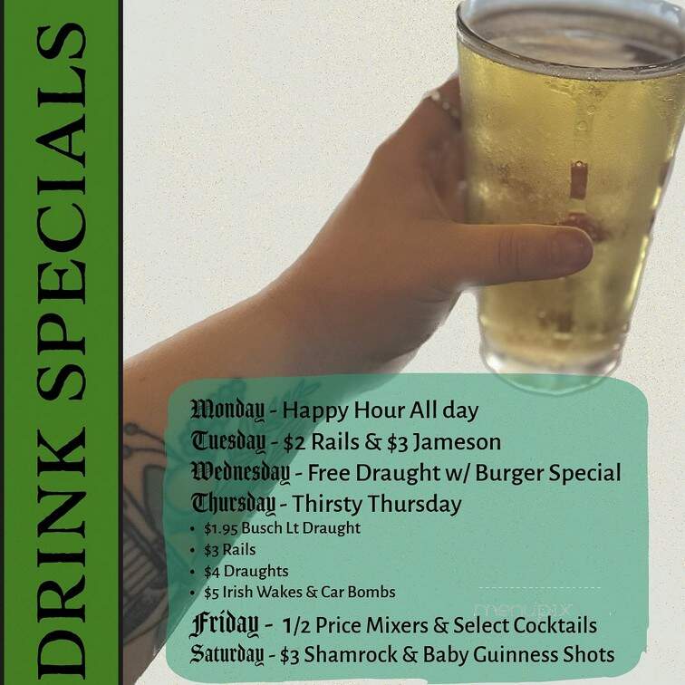 Katy O'Ferrell's - Cape Girardeau, MO menu_pic