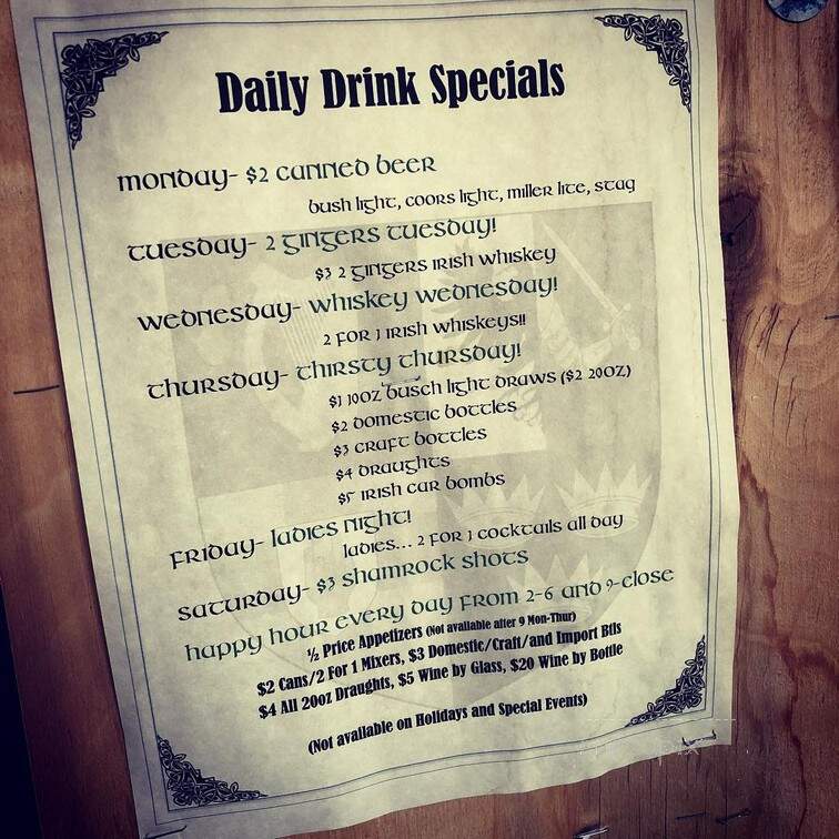 Katy O'Ferrell's - Cape Girardeau, MO menu_pic