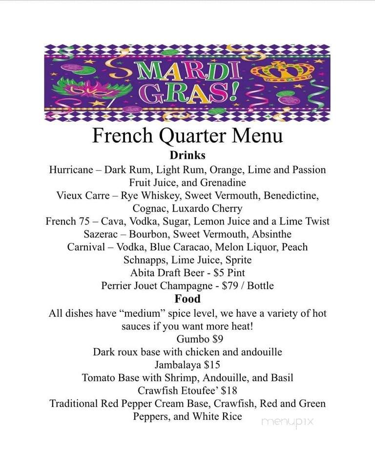 Barrel33 - Warren, OH menu_pic