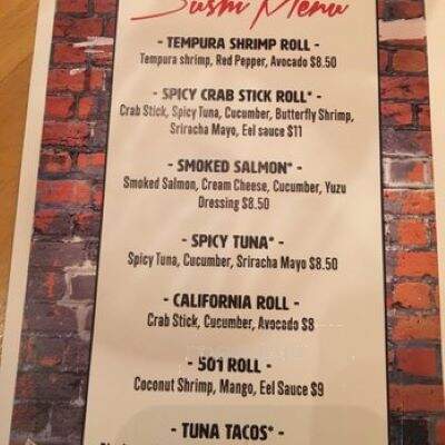 501 Bar & Grill - Flint, MI menu_pic