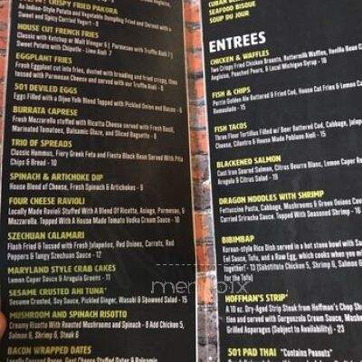 501 Bar & Grill - Flint, MI menu_pic