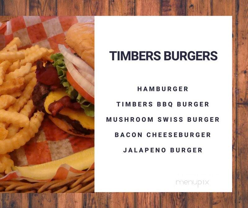 The Timbers Bar & Grill - Saint Germain, WI menu_pic