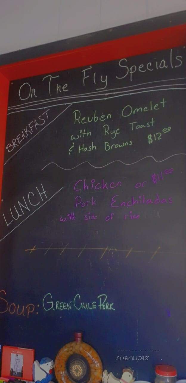 On The Fly - Fortine, MT menu_pic