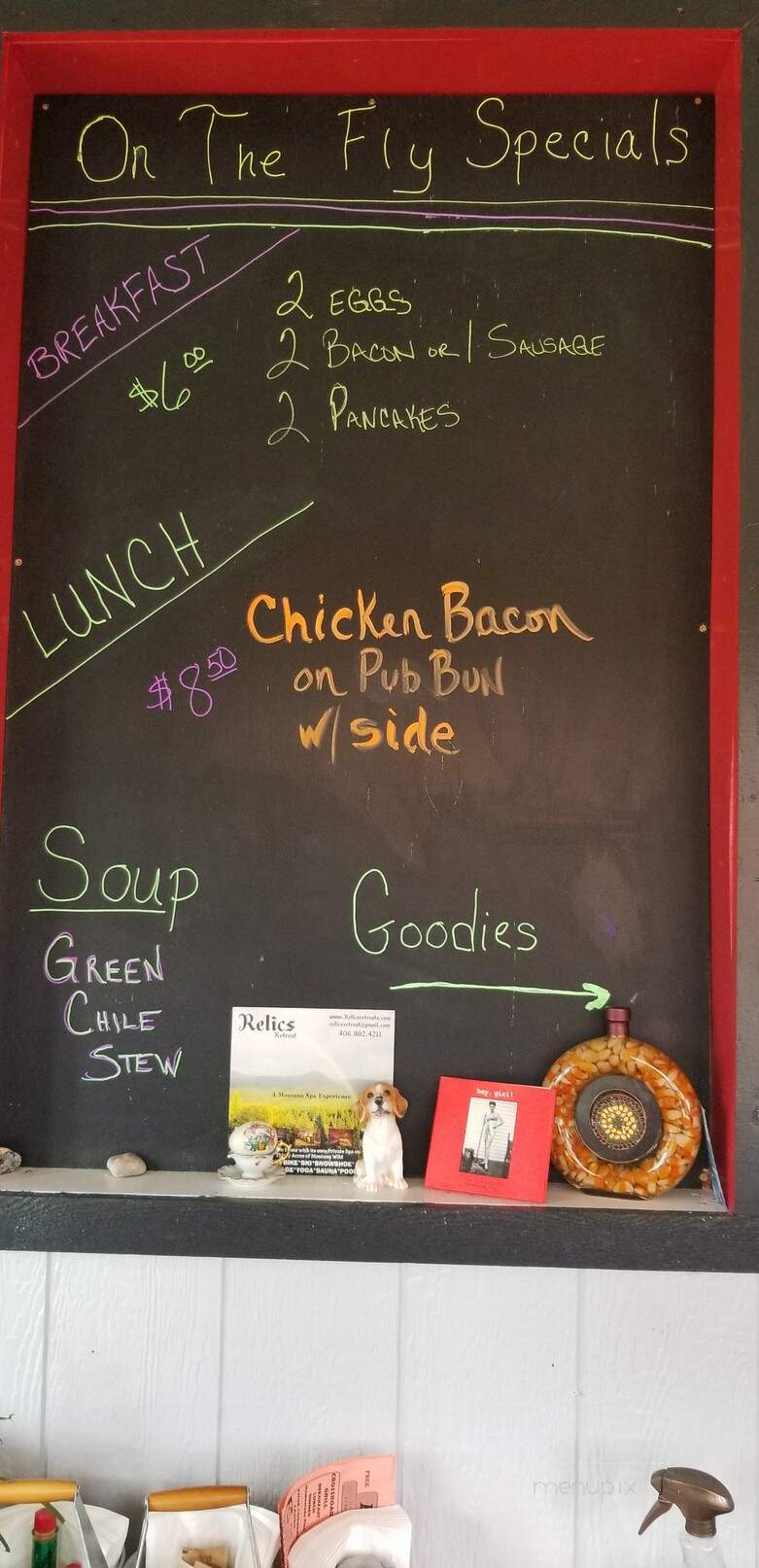 On The Fly - Fortine, MT menu_pic