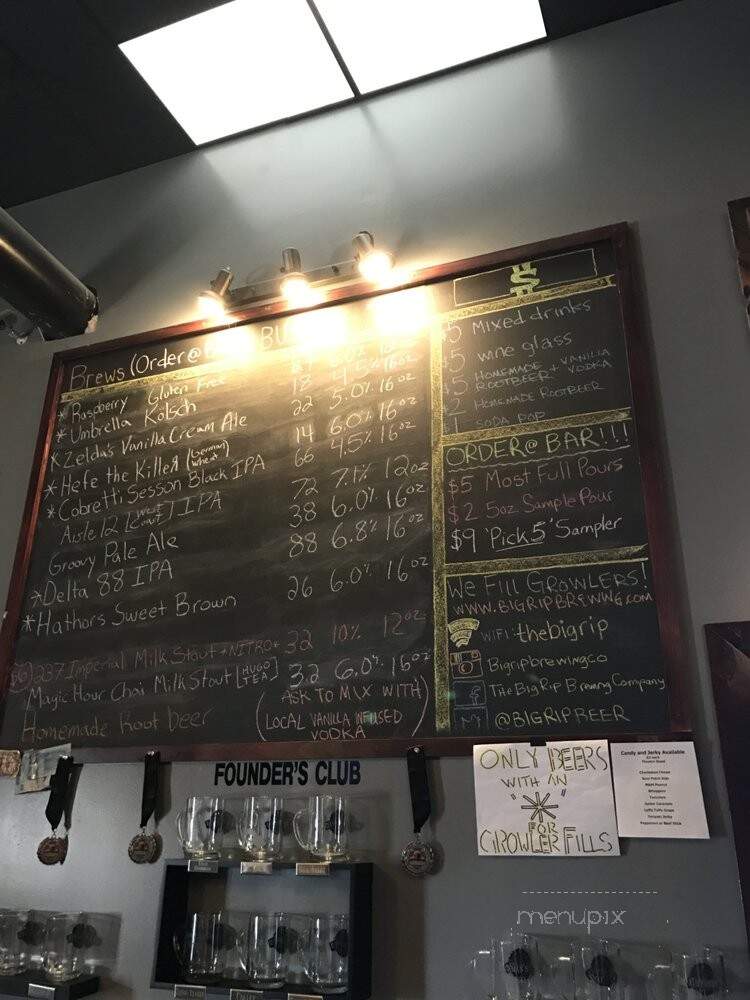 The Big Rip Brewing Company - North Kansas City, MO menu_pic