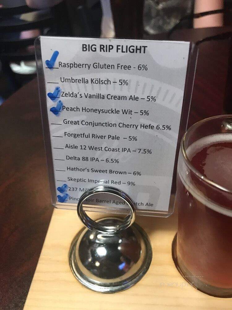 The Big Rip Brewing Company - North Kansas City, MO menu_pic