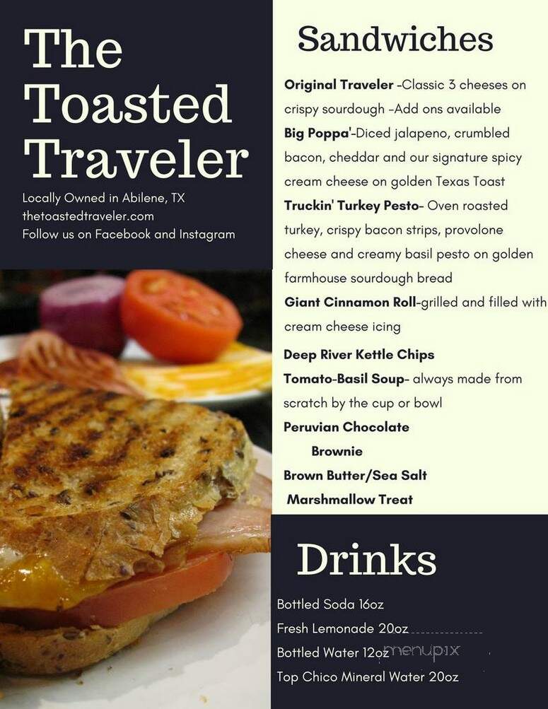 The Toasted Traveler - Abilene, TX menu_pic