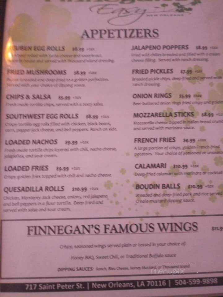 Finnegan's Easy - New Orleans, LA