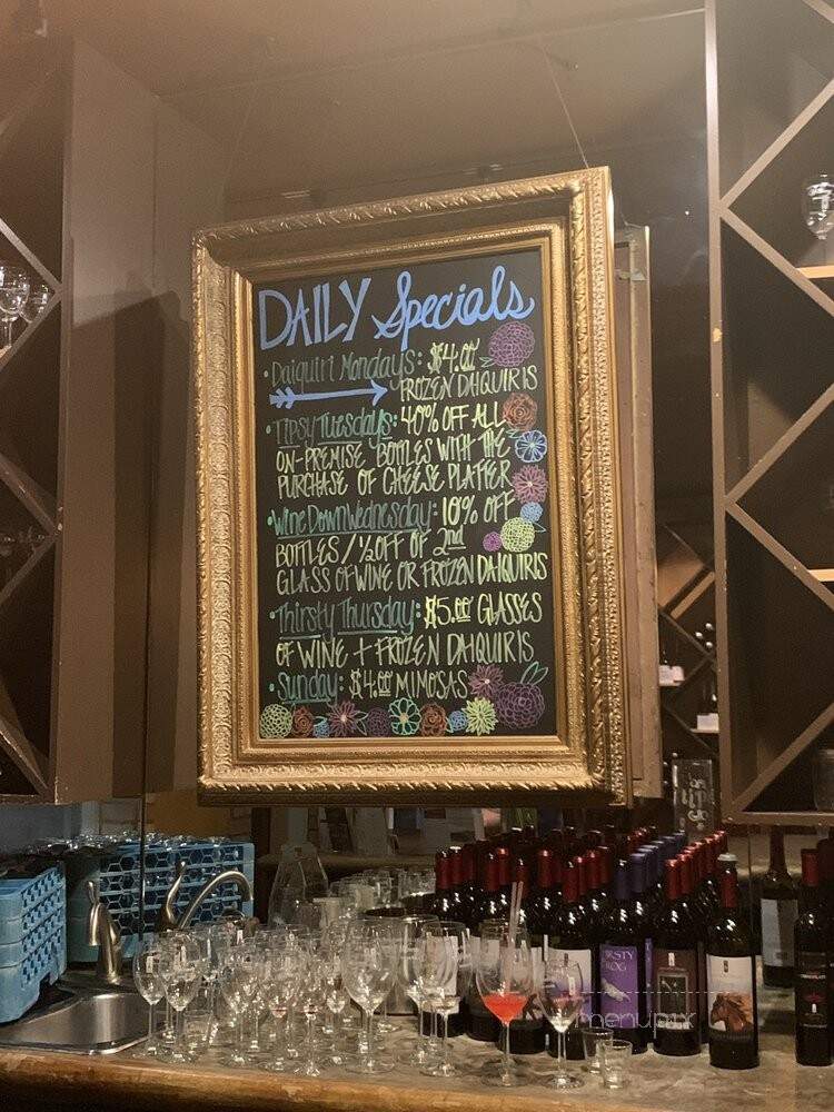 Grape Vine Springs Winery - Grapevine, TX menu_pic