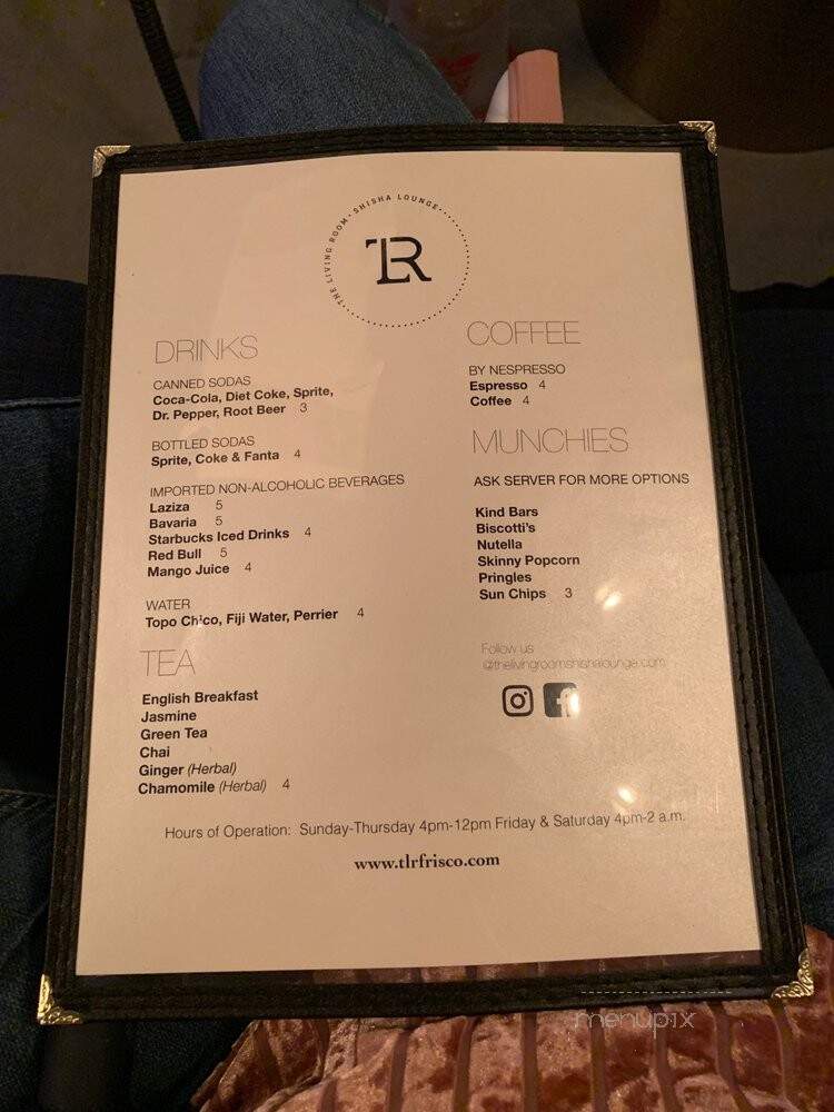 The Living Room - Dallas, TX menu_pic