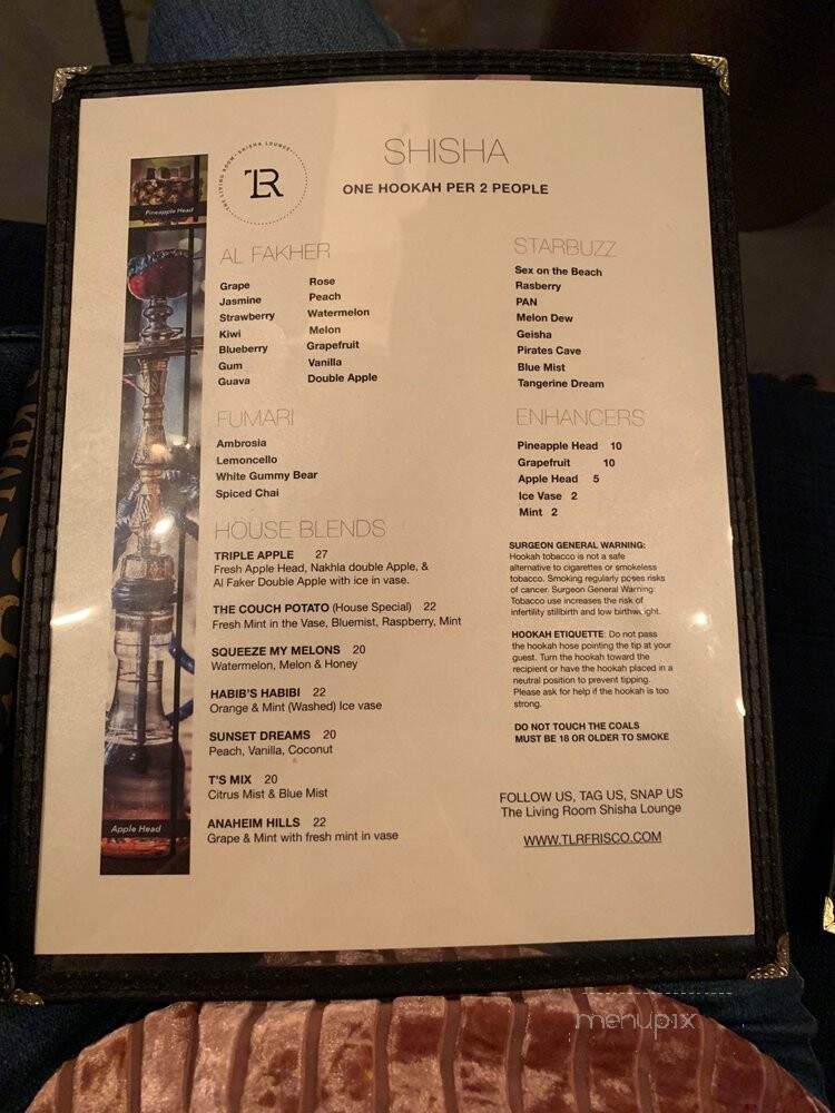 The Living Room - Dallas, TX menu_pic