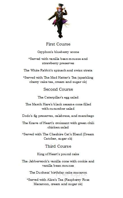 The Ivy Tea Room - Los Ranchos de Albuquerque, NM menu_pic