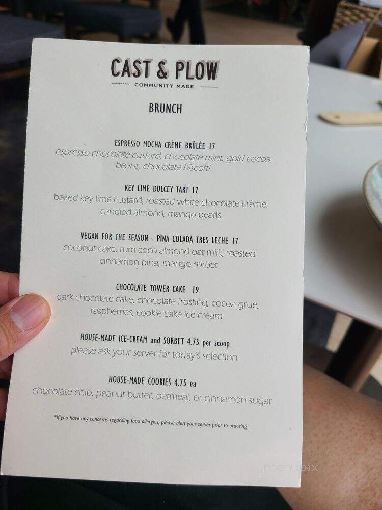 Cast & Plow - Marina del Rey, CA menu_pic
