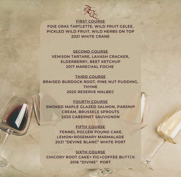 Confluence Winery - Ridgefield, WA menu_pic