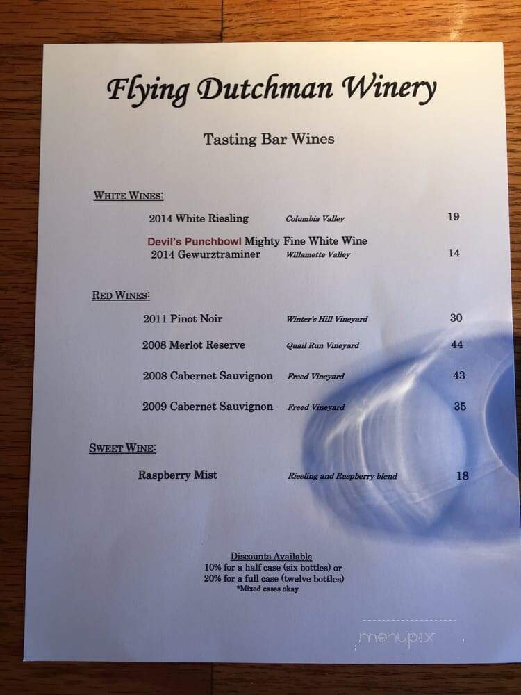 Flying Dutchman Winery - Otter Rock, OR
