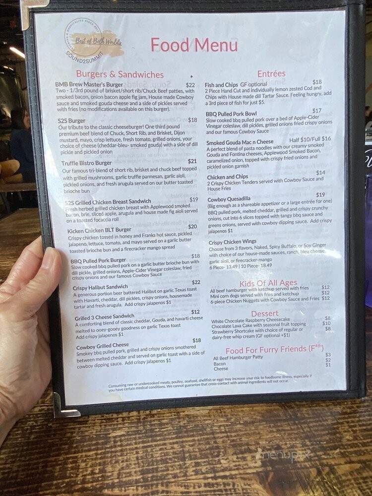 Sound To Summit Brewing - Snohomish, WA menu_pic