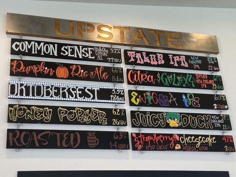 Upstate Brewing Company - Elmira, NY menu_pic