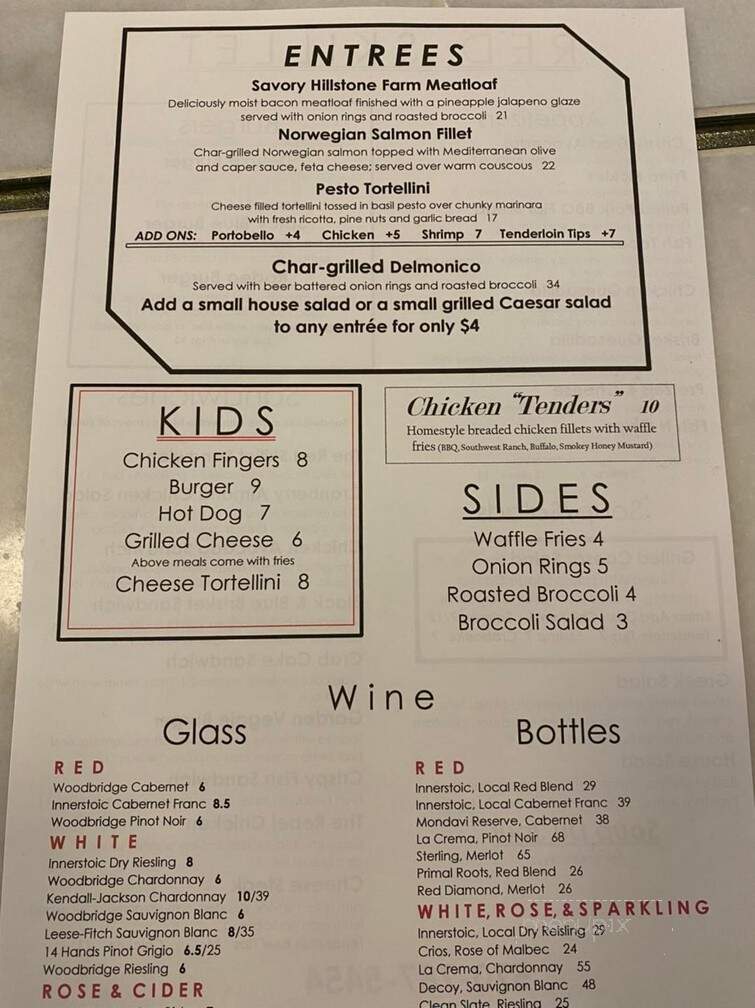 Red Skillet - Wellsboro, PA menu_pic