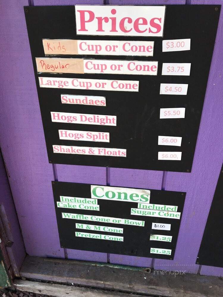 Hog Heaven - Lake Harmony, PA menu_pic