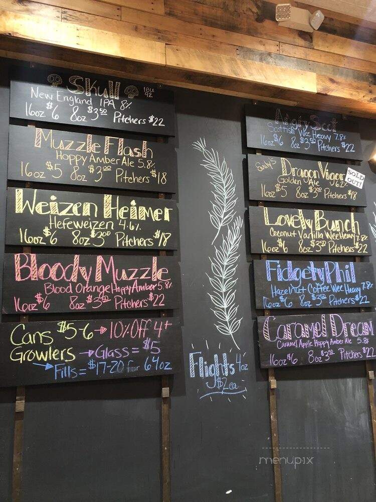 Brass Cannon Brewing - Toano, VA menu_pic