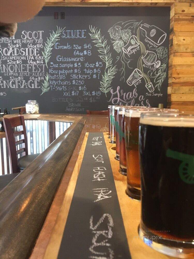 Brass Cannon Brewing - Toano, VA menu_pic