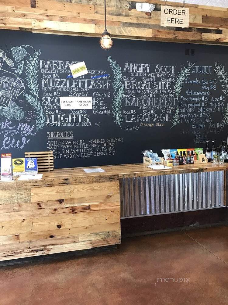 Brass Cannon Brewing - Toano, VA menu_pic