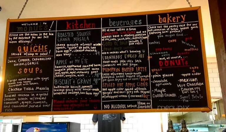 Monuts - Durham, NC menu_pic