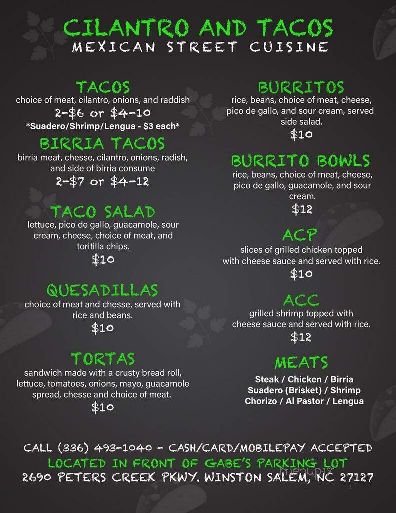 Laurel Gray Vineyards - Hamptonville, NC menu_pic