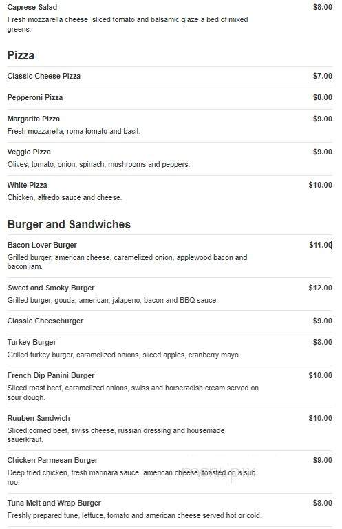 Grill On the Hill - Worcester, MA menu_pic