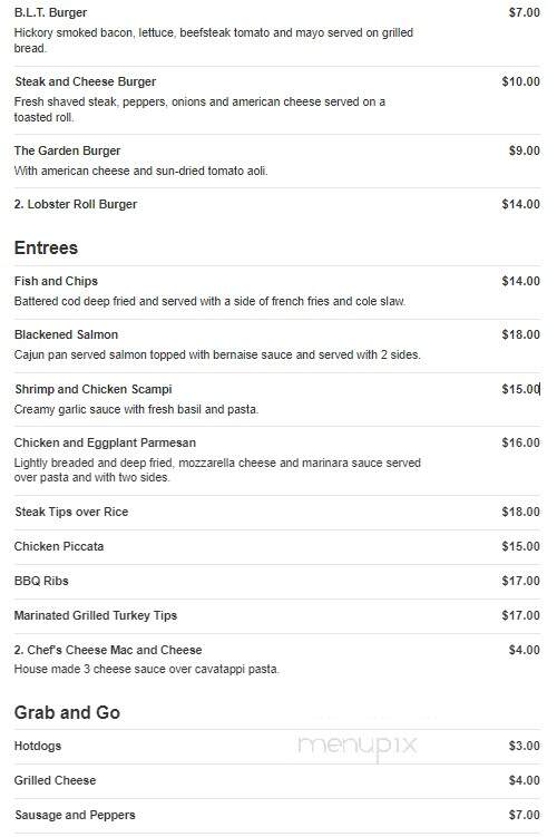 Grill On the Hill - Worcester, MA menu_pic