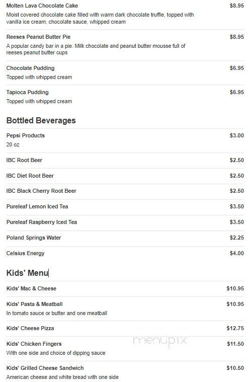 The Chateau - Stoughton, MA menu_pic