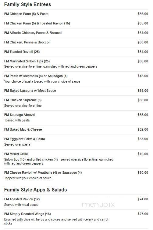 The Chateau - Stoughton, MA menu_pic