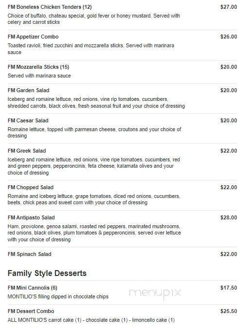 The Chateau - Stoughton, MA menu_pic