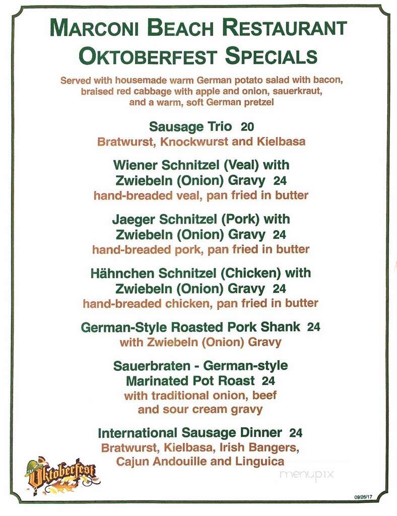 Russ and Marie's BBQ & Seafood Restaurant - Wellfleet, MA menu_pic