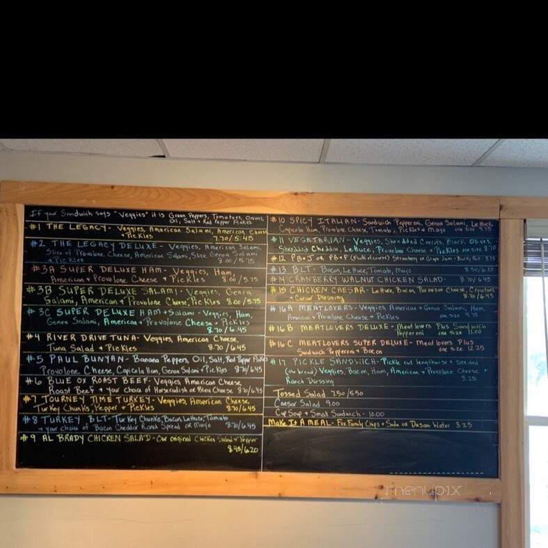 The Legacy Sandwich - Bangor, ME menu_pic