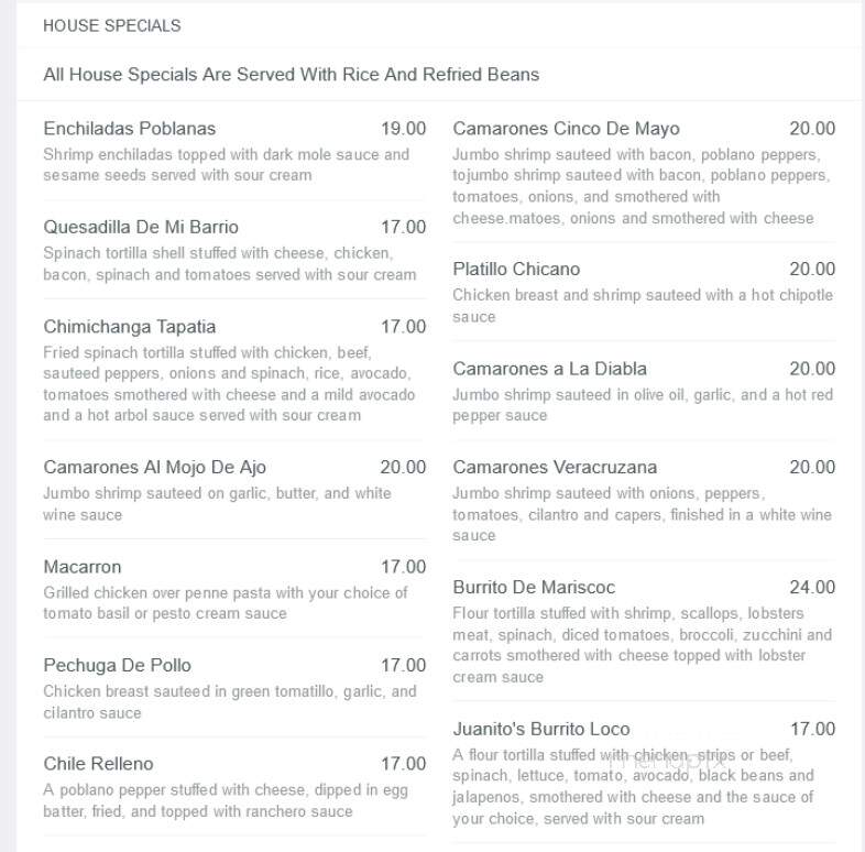 Juanito's Market - Red Bank, NJ menu_pic