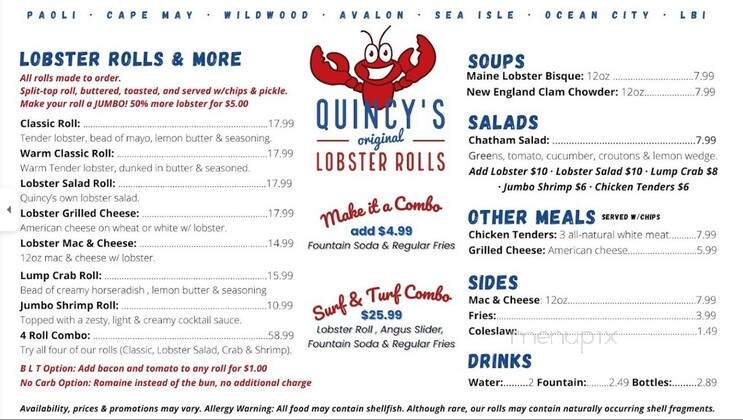 Quincy's Original Lobster Rolls - Cape May, NJ