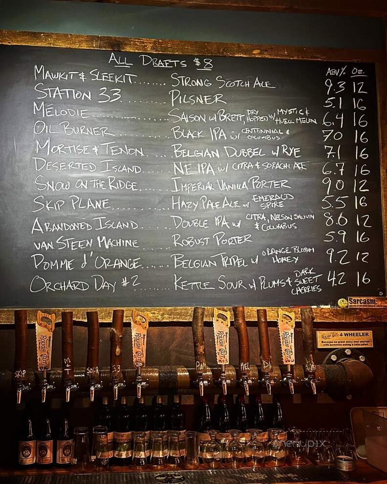 Rough Cut Brewing Company - Kerhonkson, NY menu_pic