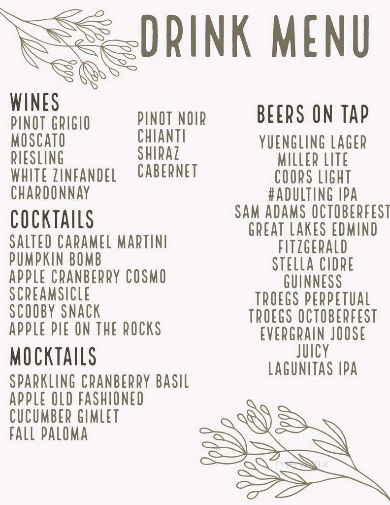 Fratelli's Towne Tavern - New Cumberland, PA menu_pic