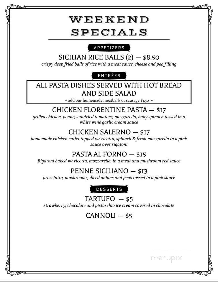 Fratelli's Towne Tavern - New Cumberland, PA menu_pic